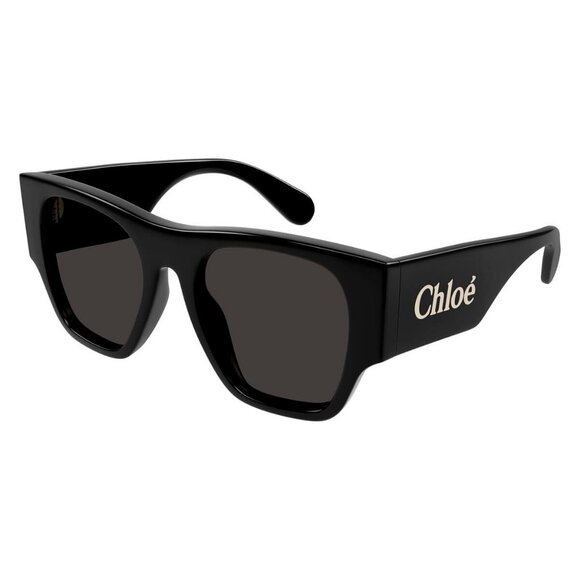 New CHLOE Black Square CH0233S 001 Sunglasses Women - Picture 1 of 4